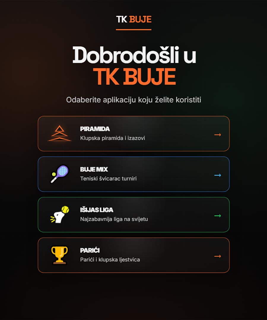 TK Buje portal natjecanja